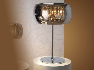 VEIOZA ARGOS, 61 CM, CROM/TRANSPARENT, DIN METAL SI STICLA, STIL MODERN