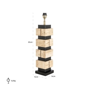 VEIOZA MADIQ, LB-0148, CONFECTIONATA DIN METAL SI TRAVERTIN, STIL MODERN - Img 3