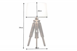 VEIOZA,TREPIED 59CM, COD 40632, DIN LEMN, ASPECT INDUSTRIAL - Img 2