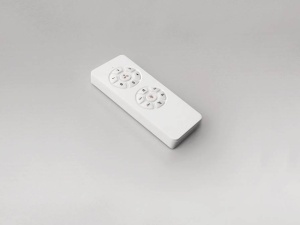 VENTILATOR ASPAS, CU TELECOMANDA, 45/55 CM, NEGRU/GRI/OPAL, DIN METAL, LEMN SI STICLA, STIL MODERN - Img 6