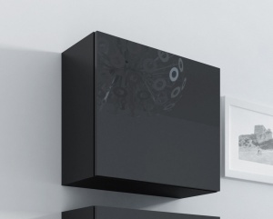 VITRINA LIVING VIGO KWADRAT NEGRU DESIGN MODERN CM