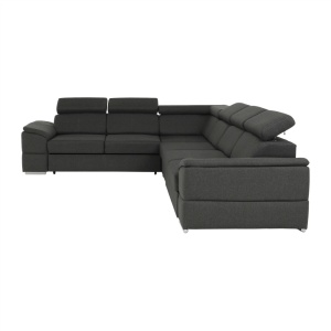 ANSAMBLU DE CANAPELE SEGORIA LUX, MODEL DREAPTA, GRI, DIN TEXTIL, EXTENSIBIL, SPATIU DEPOZITARE, STIL MODERN, TK - Img 7