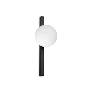 APLICA BINOMIO AP1, NEGRU, DIN METAL, STIL MODERN