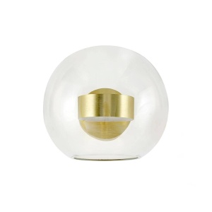 APLICA CAPRI 1, DIN METAL SI STICLA, AURIE/TRANSPARENT, STIL MODERN - Img 2