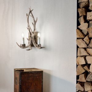 APLICA CHALET AP2, BEJ, DIN RASINA, STIL RUSTIC - Img 2