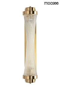 APLICA COLUMN 60 GOLD, CONFECTIONATA DIN OTEL INOXIDABIL SI STICLA, STIL MODERN - Img 2