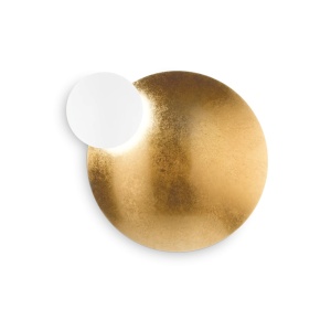 APLICA ECLISSI AP BIG, ALB/AURIU, DIN METAL, STIL MODERN