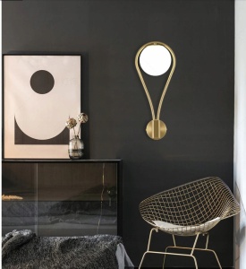 APLICA GOLD BALL APP603-1W, 40 cm, AURIU, DIN METAL, STIL MODERN, TU - Img 4