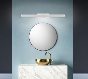 APLICA LED BAIE APP374-1W, 12W, 50 cm, ALB/ARGINTIU, DIN METAL, STIL MODERN, TU - Img 2