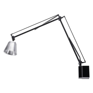 APLICA RAYON ARM, DIN METAL SI ACRIL, ARGINTIE, STIL MODERN, B2