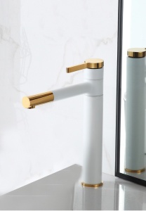 BATERIE REA SMART, HIGH, ALB/AURIU, DESIGN MODERN, MONTAJ PE BLAT, CALITATE SUPERIOARA, REA - Img 6