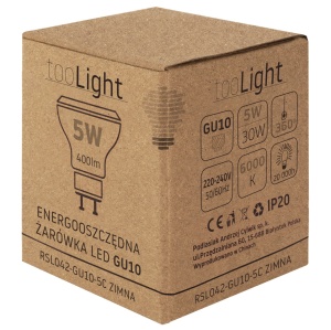 Bec cu LED RSL042 GU10 5W Cold - Img 3