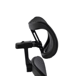 BESTSELLER! SCAUN DE BIROU ERGONOMIC, ARTIM MEBLE, REALIZAT DIN MATERIAL TEXTIL NEGRU, STIL MODERN - Img 6