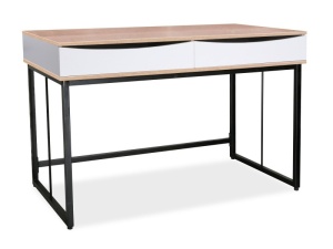BIROU B-170 ALB/STEJAR/NEGRU STIL INDUSTRIAL