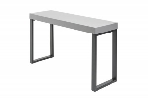 BIROU MODERN, DESK 120X40CM, COD 40863, DIN METAL SI MDF GRI - Img 6