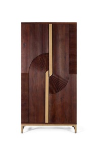 BUFET 179CM, CULOARE CHERRY, DIN LEMN DE MANGO SI METAL, GINER Y COLOMER