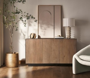 BUFET LIVING, 150CM, FABRICATA DIN LEMN MASIV DE MANGO, FINISAJ NATURAL, ARTIM GROUP SELECTION