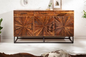 BUFET LIVING 160CM, WOOD ART, DIN METAL SI LEMN MASIV MANGO, ARTIM GROUP SELECTION