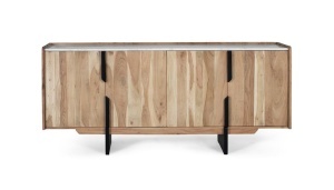 BUFET LIVING, 180CM, LEMN DE SALCAM SI MARMURA, NATUR, ARTIM GROUP SELECTION