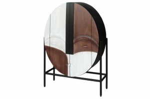 BUFET LIVING, VODO 120CM, LEMN MASIV DE MANGO SI SUPORT METALIC, ARTIM GROUP