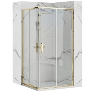 CABINA DE DUS PUNTO 80X100, GOLD, CU CADITA SAVOY ALBA, CALITATE SUPERIOARA