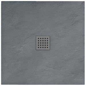 CADITA DE DUS REA ROCK, 90x90 CM, GRI, DIN ACRIL, CALITATE SUPERIOARA