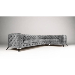 CANAPEA 3+C+1 LOCURI, CHESTERFIELD, CHELSEA, DIN STOFA DE CALITATE, 323CM, CULOARE PERSONALIZATA