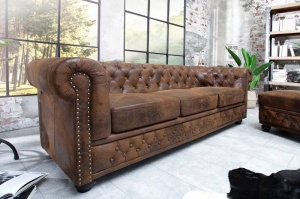 CANAPEA 3 LOCURI 205CM, CHESTERFIELD COD 17382, DE CALITATE SUPERIOARA - Img 1
