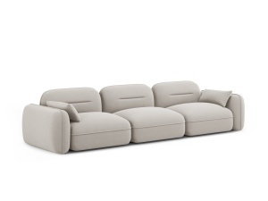 CANAPEA ELEGANTA 4 LOCURI, SYDNEY, BEIGE DESCHIS, MATERIAL CATIFEA, ARTIM GROUP SELECTION - Img 4