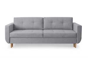 CANAPEA EXTENSIBILA ALVA GRI DESCHIS TAPITERIE DIN STOFA STIL SCANDINAV