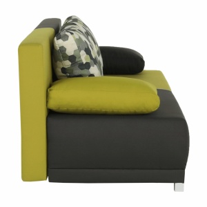 CANAPEA EXTENSIBILA SPIKER, GRI/VERDE, DIN TEXTIL, STIL MODERN, TK - Img 2