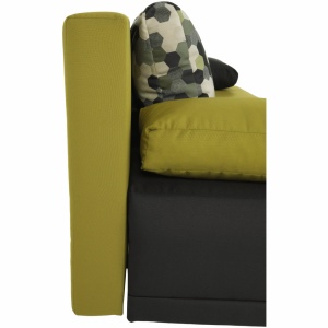 CANAPEA EXTENSIBILA SPIKER, GRI/VERDE, DIN TEXTIL, STIL MODERN, TK - Img 6