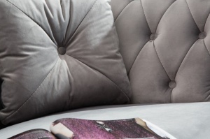CANAPEA GRI ARGINTIU 220 CM EUPHORIA 38218 DESIGN VINTAGE - Img 3