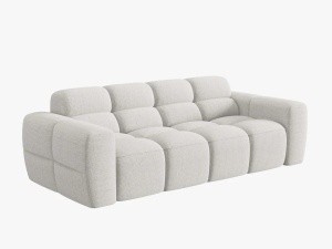 CANAPEA LISA, 3 LOCURI, 216 CM, GRI DESCHIS 01, TAPITERIE DIN STOFA, DESIGN DEOSEBIT