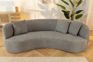 CANAPEA LIVING 230CM, ATELIER, 3 LOCURI, MATERIAL BOUCLE GRI, ARTIM GROUP SELECTION