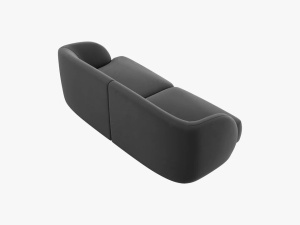 CANAPEA MILEY, 2 LOCURI, 180 CM, GRI 14, TAPITERIE DIN CATIFEA, DESIGN DEOSEBIT - Img 5