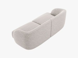 CANAPEA MILEY, 2 LOCURI, 180 CM, GRI DESCHIS 06, TAPITERIE CHENILLE, DESIGN DEOSEBIT - Img 2