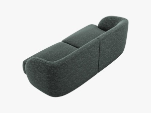 CANAPEA MILEY, 2 LOCURI, 180 CM, VERDE 78, TAPITERIE CHENILLE, DESIGN DEOSEBIT - Img 3