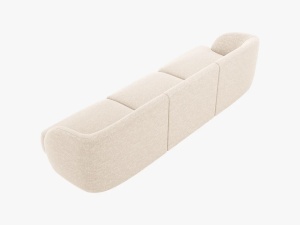CANAPEA MILEY, 3 LOCURI, 259 CM, BEJ DESCHIS 23, TAPITERIE CHENILLE, DESIGN DEOSEBIT - Img 2