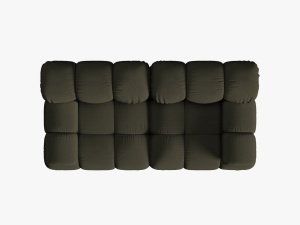 CANAPEA MODULARA BELLIS, 2 LOCURI, 188 CM, VERDE 77, TAPITERIE DIN CATIFEA 3D, DESIGN DEOSEBIT - Img 3