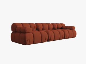 CANAPEA MODULARA BELLIS, 3 LOCURI, 282 CM, SCORTISOARA 44, TAPITERIE DIN CATIFEA 3D, DESIGN DEOSEBIT