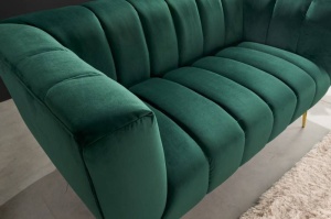 CANAPEA NOBLESSE 2 LOCURI, 165CM, DE CULOARE VERDE SMARALD, COD 41247 - Img 3
