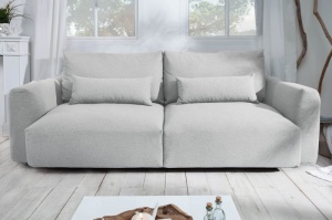 CANAPEA PENTRU 3 PERSOANE INVICTA HAMPTONS 40563, GRI, DIN LEMN SI POLIESTER, STIL MODERN, TH - Img 2