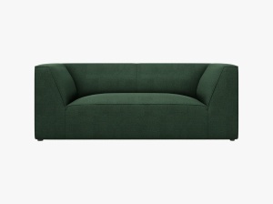 CANAPEA RUBY, VERDE, CU TAPITERIE DIN TEXTIL STRUCTURAT OTTAWA, MICADONI