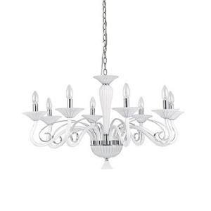 CANDELABRU DESIGN CLASIC VENETIAN MAXIMILIAN SP8 ALB