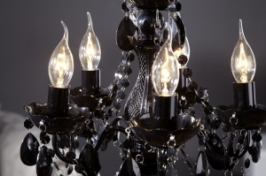 CANDELABRU KARAT S NEGRU 7228, CU 5 BRATE, DESIGN CLASIC - Img 2