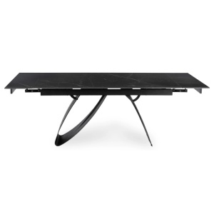CEL MAI MIC PRET!!!MASA EXTENSIBILA 160-220CM, ARTIM MEBLE, REALIZATA DIN METAL SI CERAMICA, CULOARE MARMURA NEAGRA/NEGRU, STIL MODERN