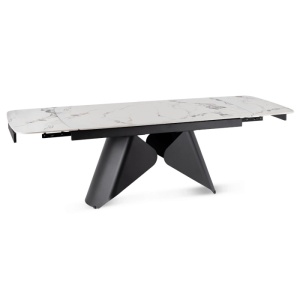 CEL MAI MIC PRET!!!MASA EXTENSIBILA 160-240CM, ARTIM MEBLE, REALIZATA DIN METAL SI CERAMICA, CULOARE MARMURA ALBA/NEGRU, STIL MODERN - Img 9