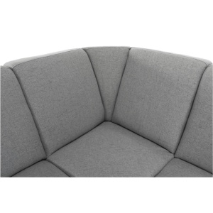 COLTAR BITER U, TIP U, MODEL DREAPTA, GRI, DIN TEXTIL/STOFA, EXTENSIBIL, SPATIU DEPOZITARE, STIL MODERN, TK - Img 2