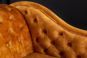 COLTAR CHESTERFIELD 170CM, DE CATIFEA GALBEN MUSTAR, ARTIM GROUP SELECTION - Img 2